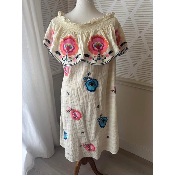 Anthropologie Plenty by Tracy Reese Women’s Large One Shoulder Embroidered Dress - Picture 10 of 10